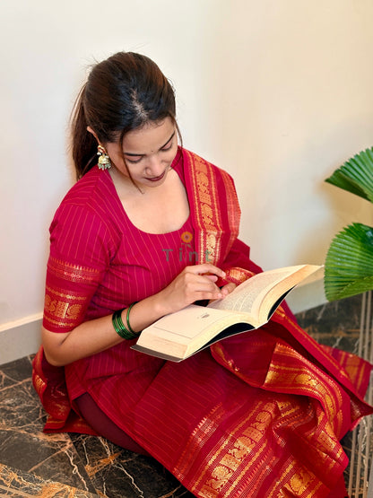 Bougainvillea Kanchi Cotton Kurta dupatta