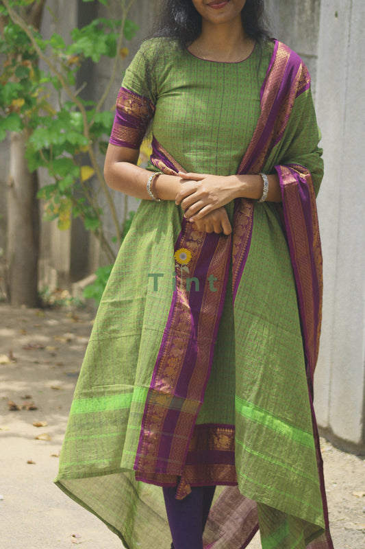 Mint kurta dupatta