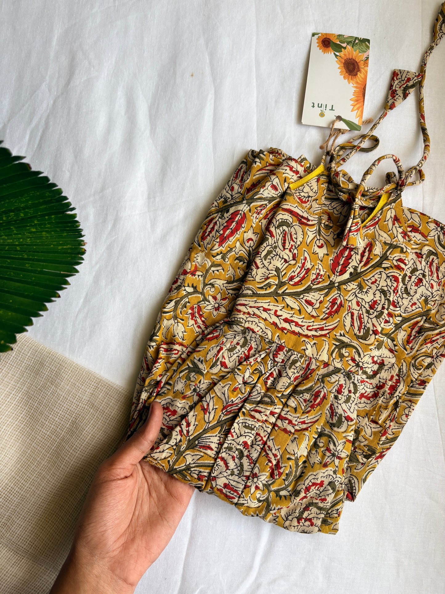Olive baby dress (1 year)