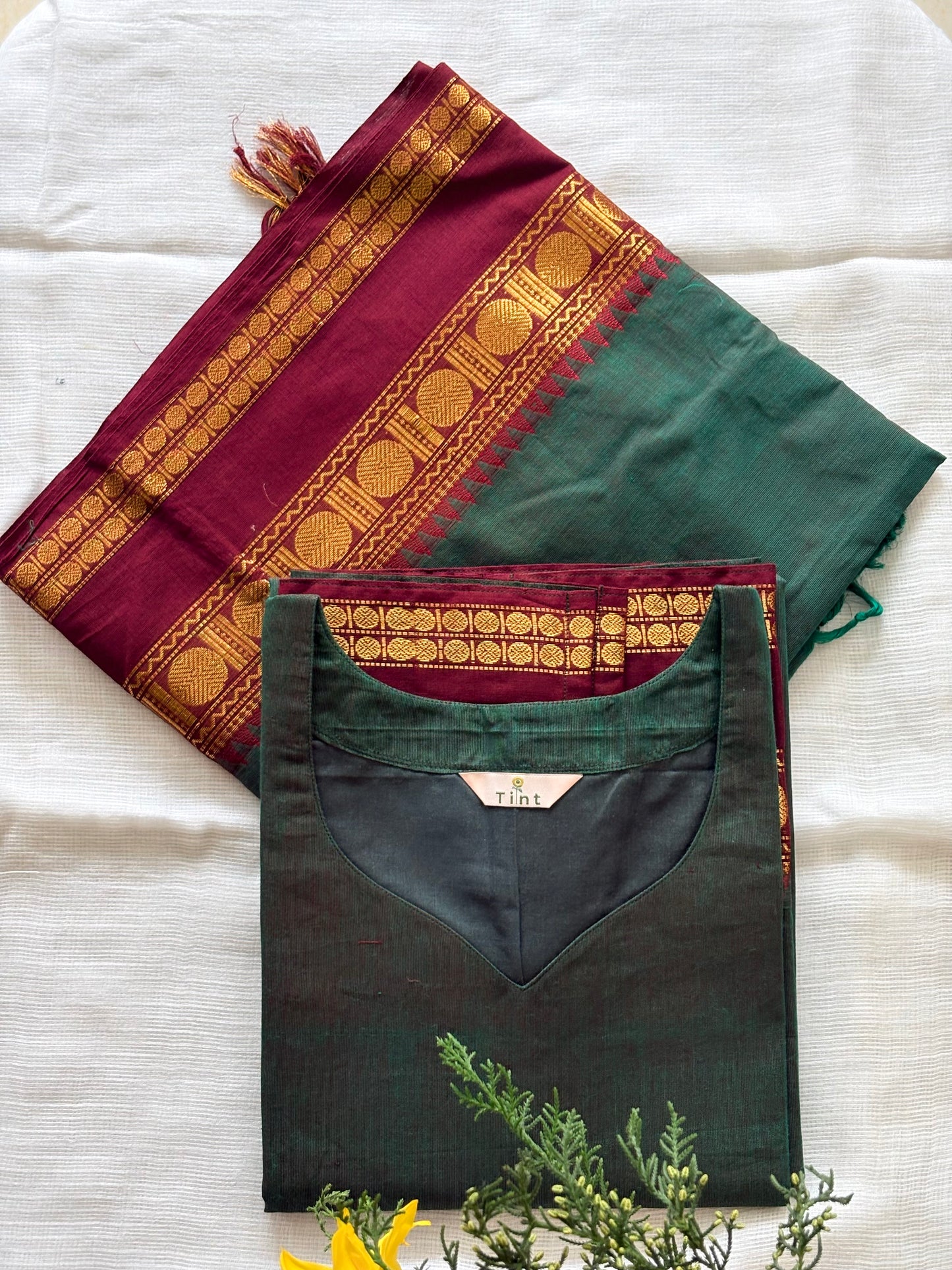 Water Lily Kanchi Cotton Kurta dupatta