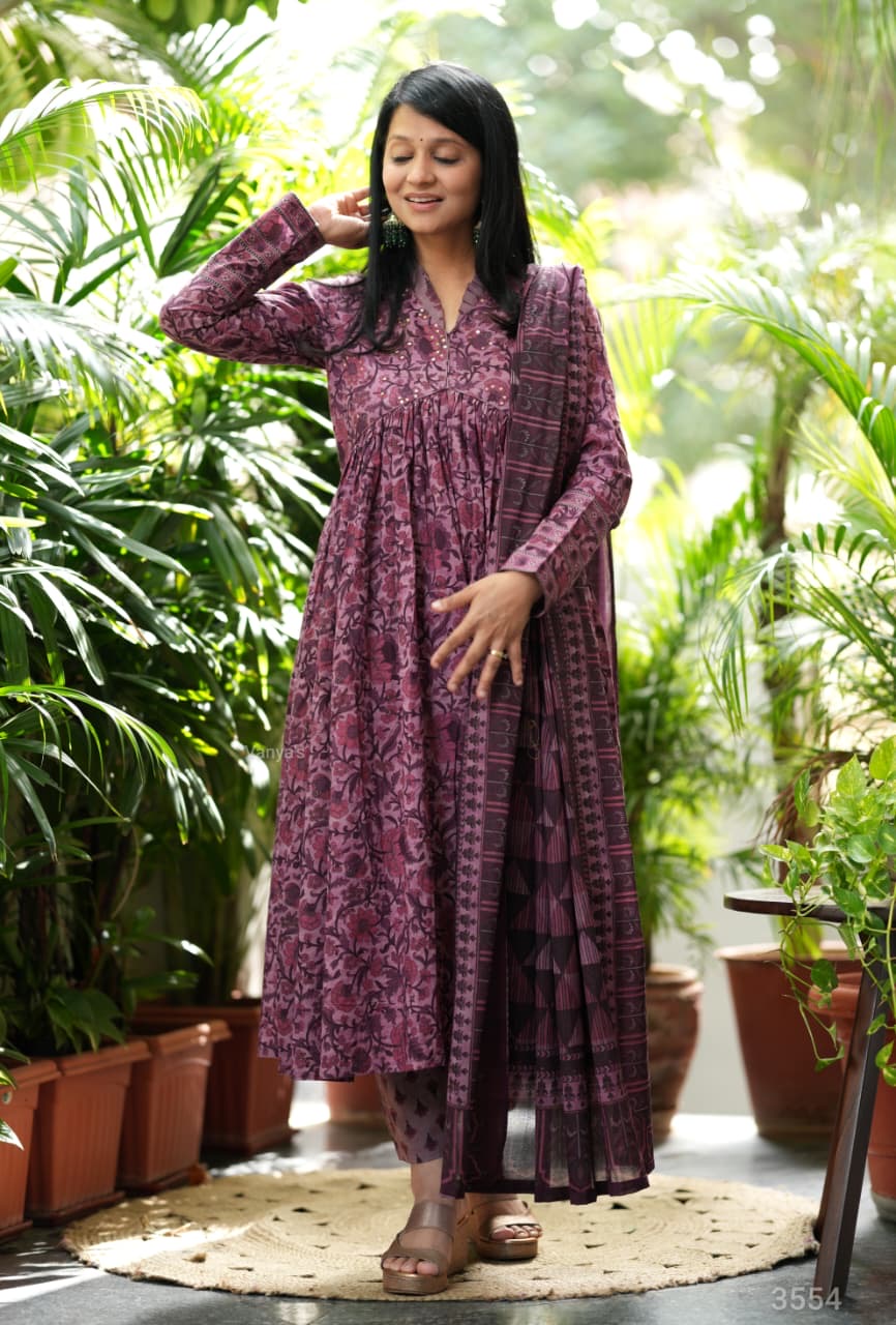Mulberry Bloom cotton suit set