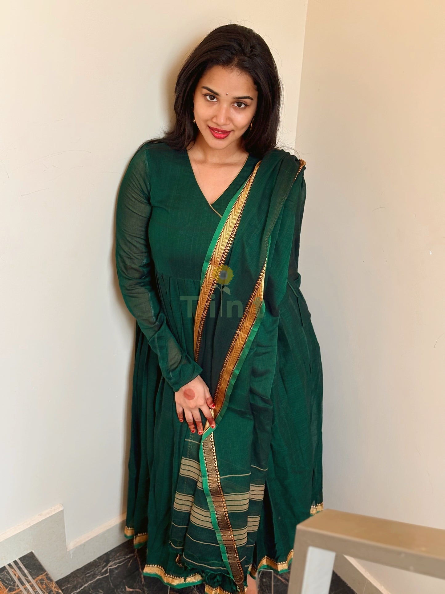 Jade Green cotton dress (Prebooking 20 days)