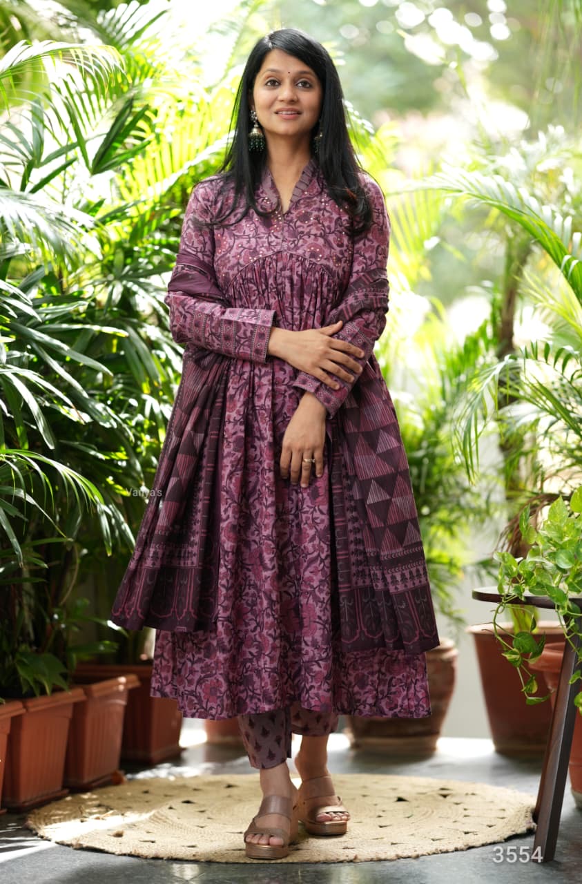 Mulberry Bloom cotton suit set
