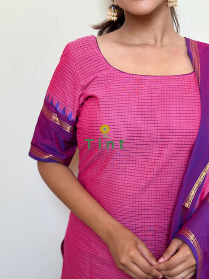 Rose falooda Kurta dupatta