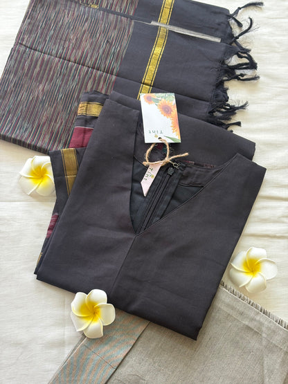 Black - Ikat Charm Set (Size S)