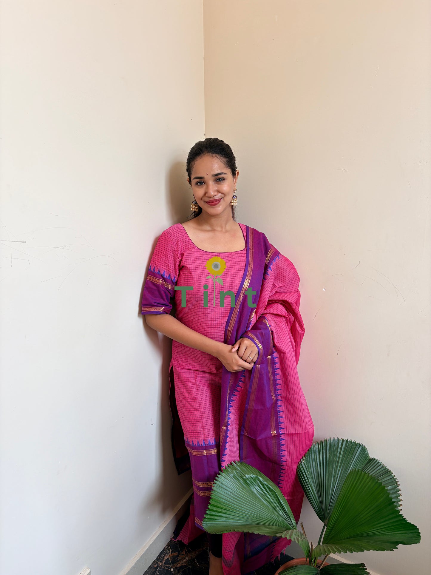 Rose falooda Kurta dupatta