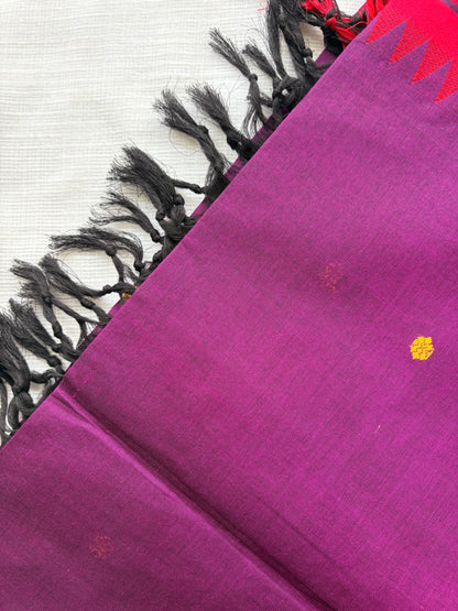 Sugarcane Purple Cotton Kurta dupatta