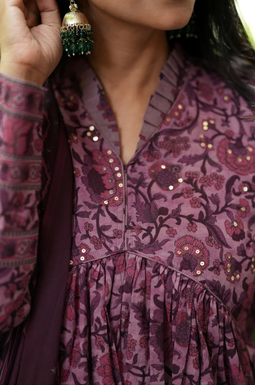 Mulberry Bloom cotton suit set