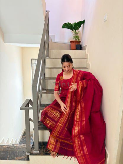 Bougainvillea Kanchi Cotton Kurta dupatta
