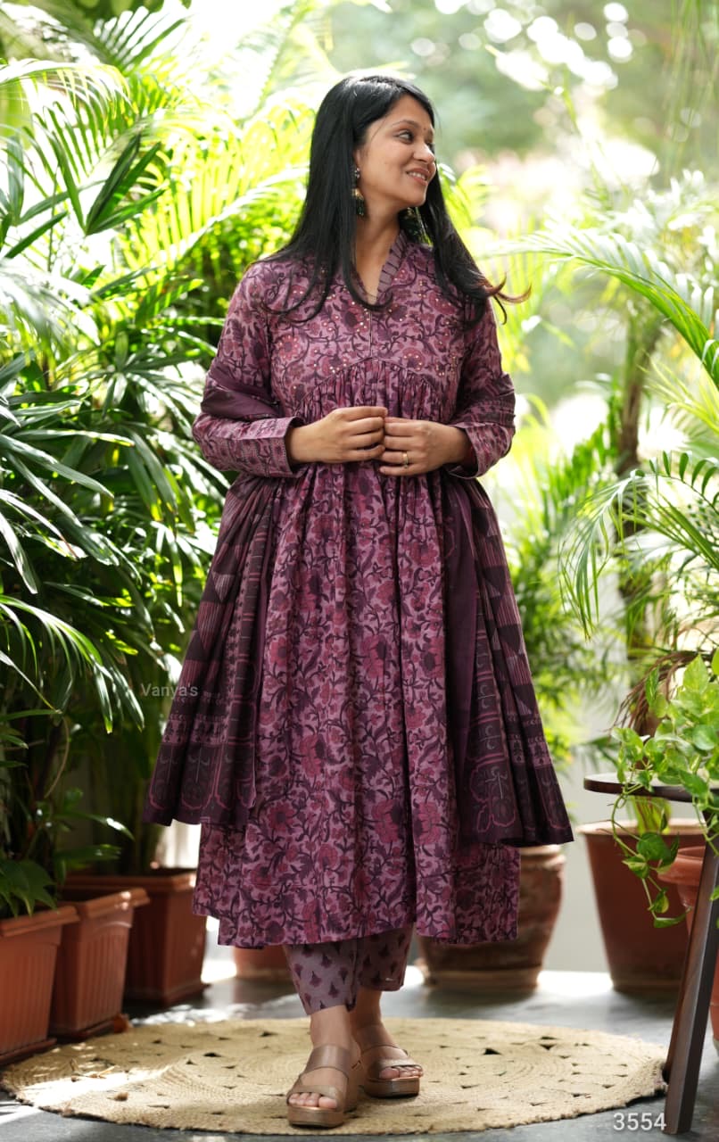 Mulberry Bloom cotton suit set