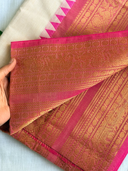 Onam bloom Unstitched cotton set (2-piece)