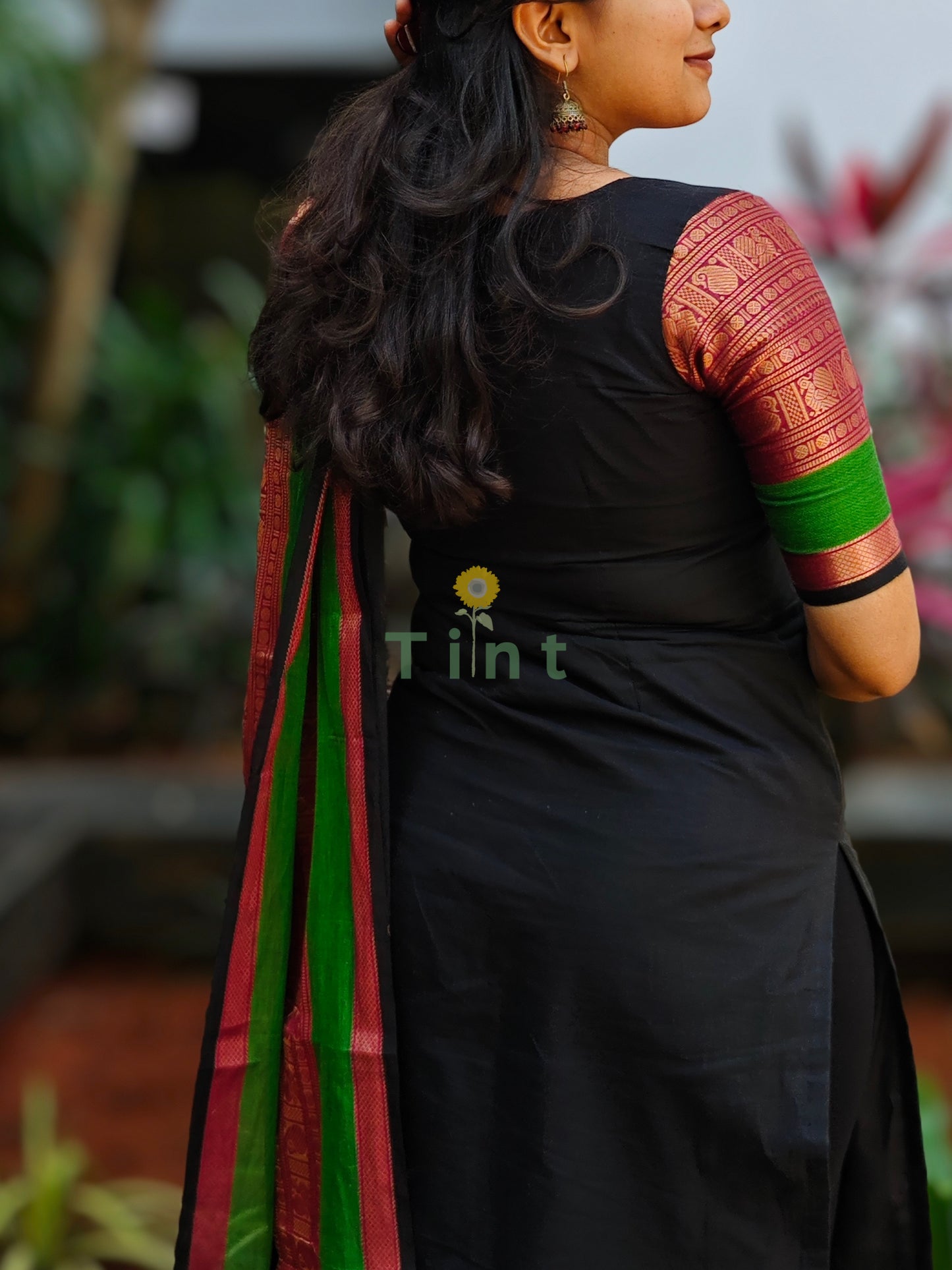 Black Kanchi Cotton Kurta Set