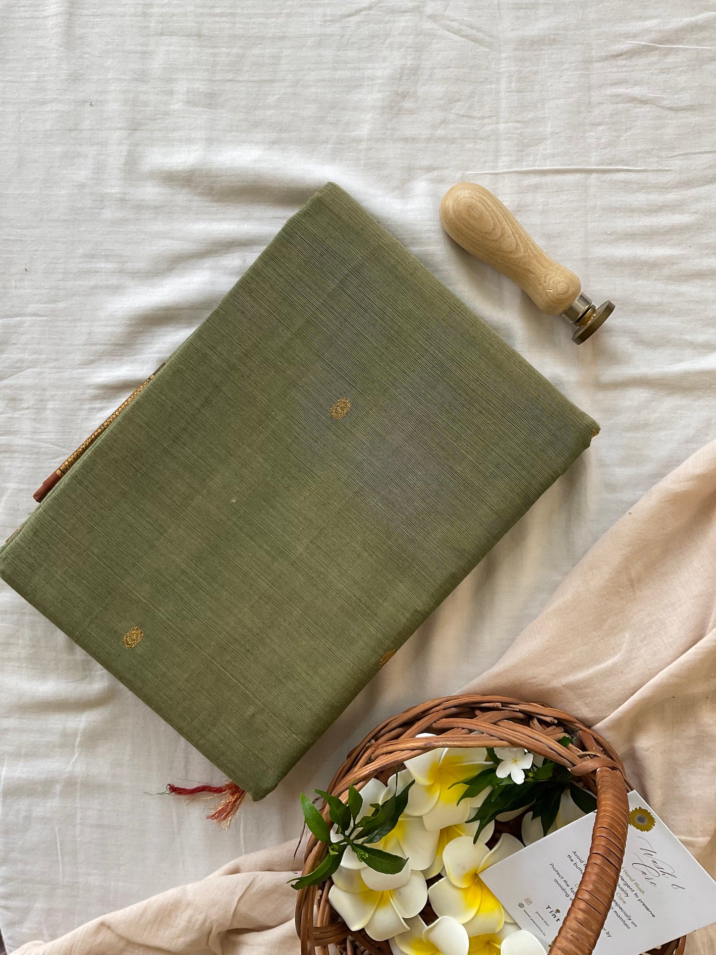 Pastel green Kanchi saree