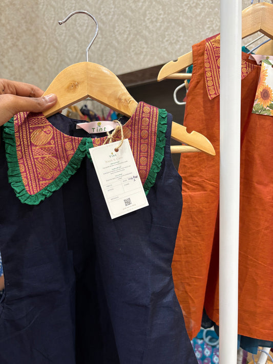 Blue girl Kanchi baby dress