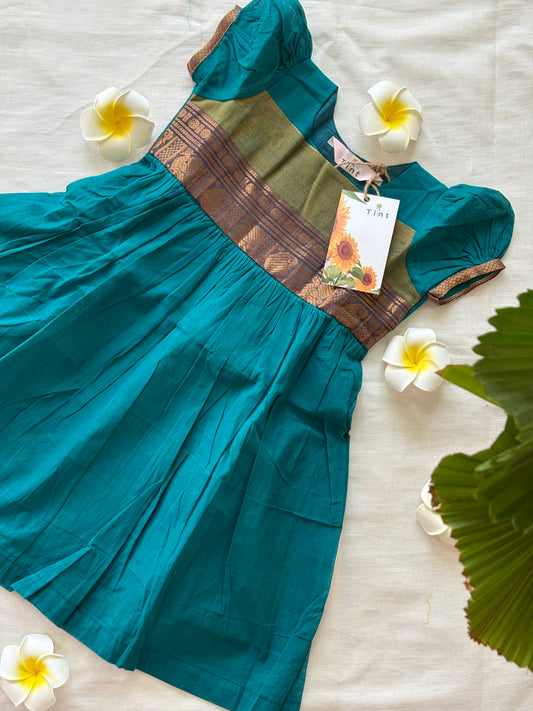 Turquoise Kanchi baby dress