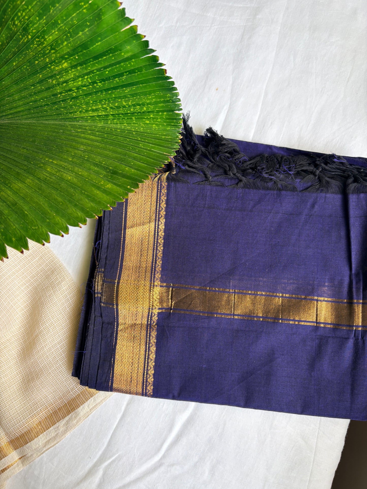 Royal blue Kanchi dupatta