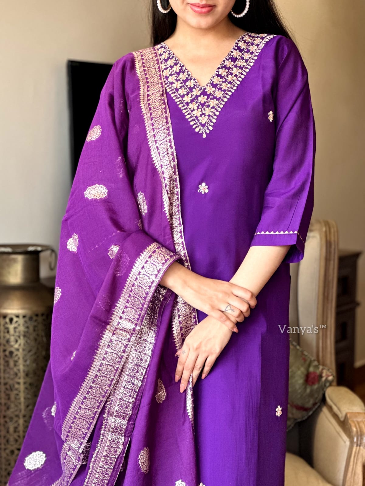 Royal purple suit set