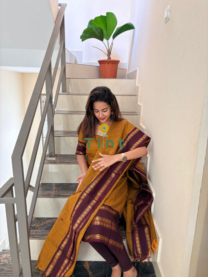 Mustard seeds Kurta dupatta