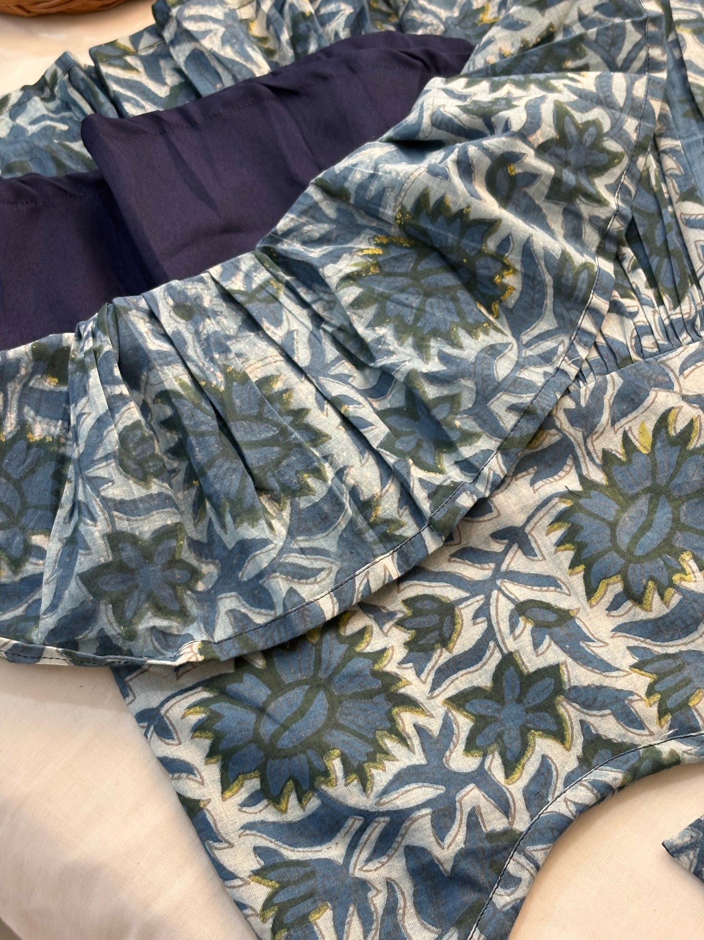 Handblock printed baby dress (1-2 years)
