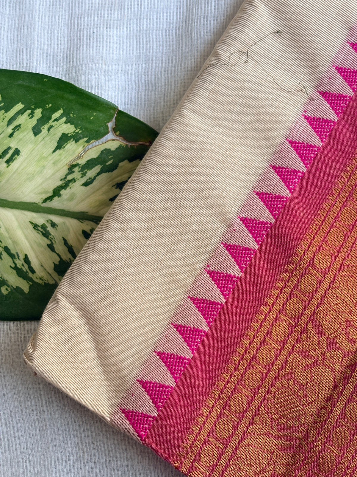 Onam bloom Unstitched cotton set (2-piece)