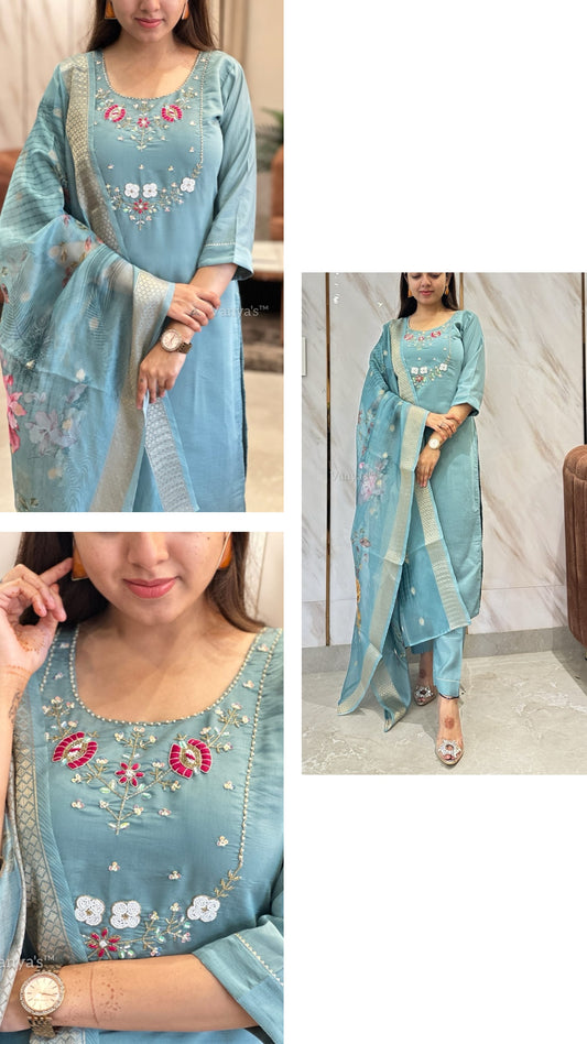 Blue suit set