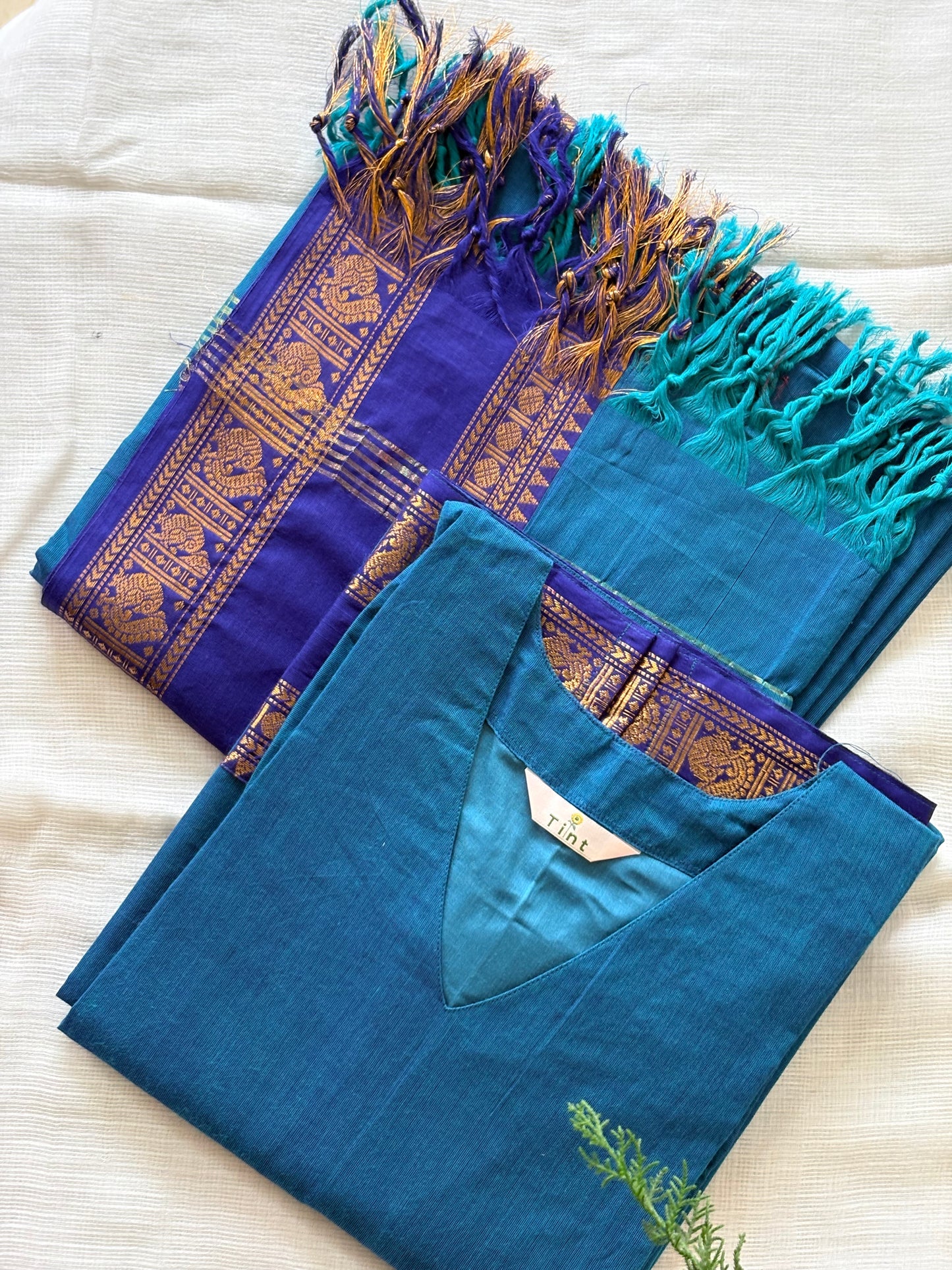 Water Lily Kanchi Cotton Kurta dupatta