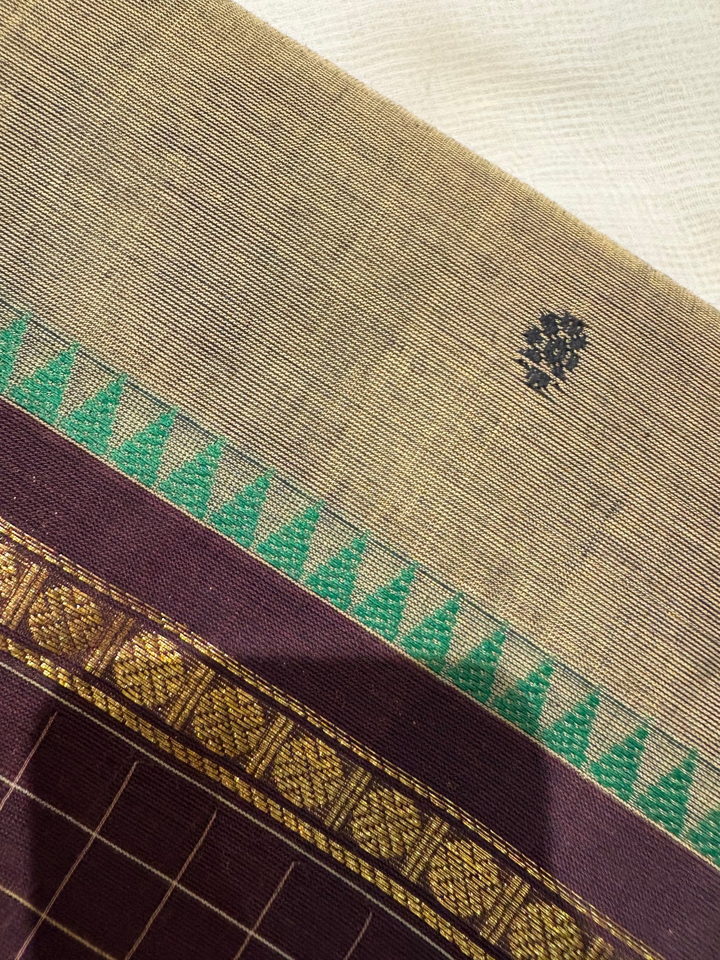 Mocha Elegance Saree