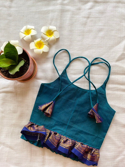 Peacock baby top