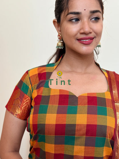 Mango Pickle kurta and Kota dupatta