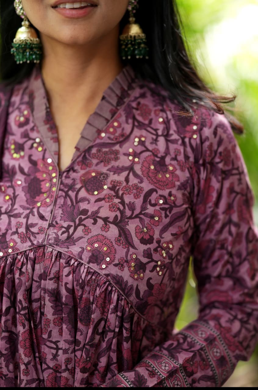Mulberry Bloom cotton suit set