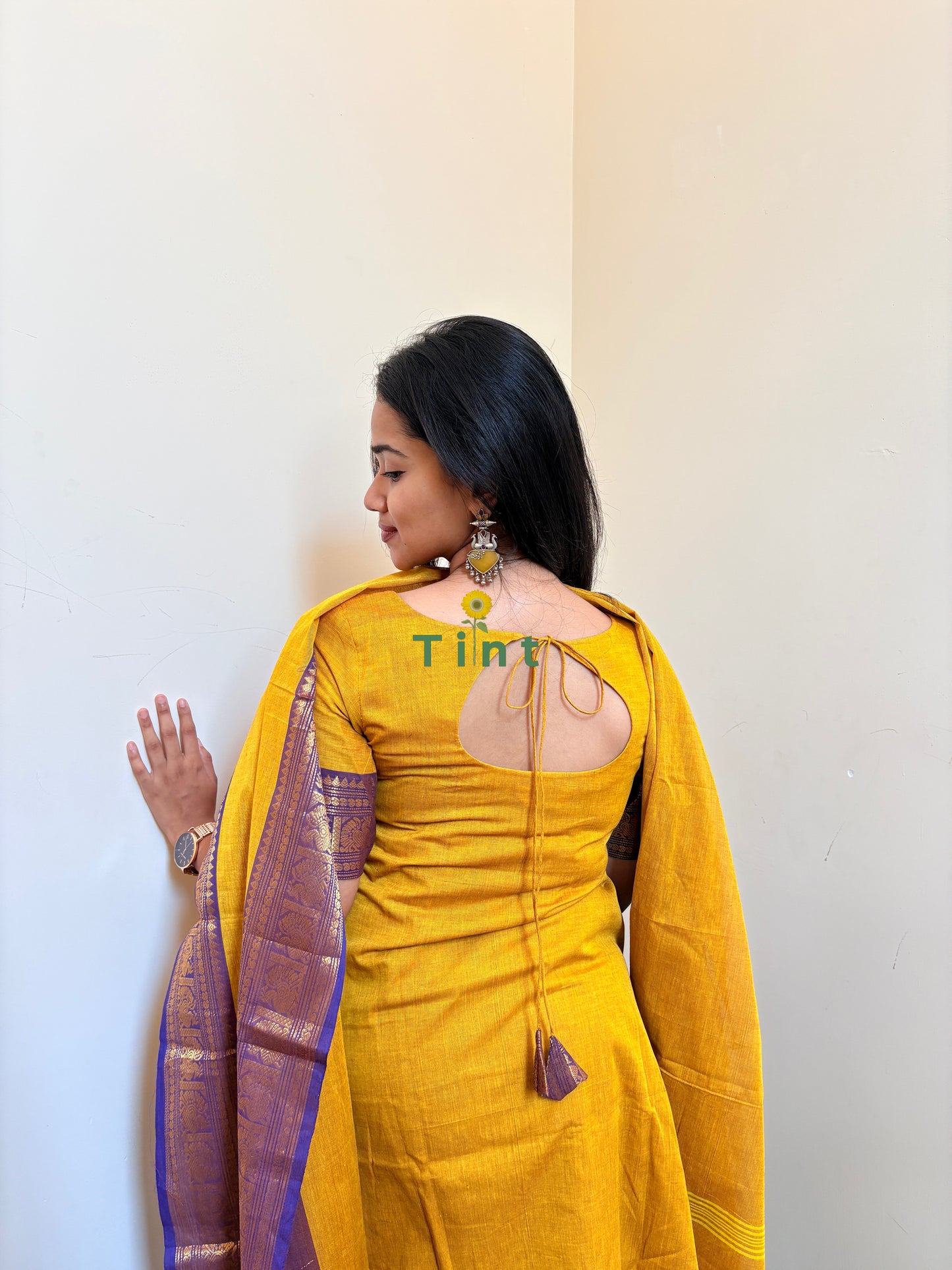 Mango Butter Kanchi Cotton kurta dupatta