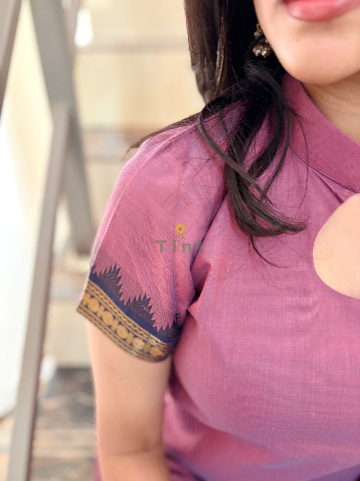 Nannari Pink Cotton kurta dupatta
