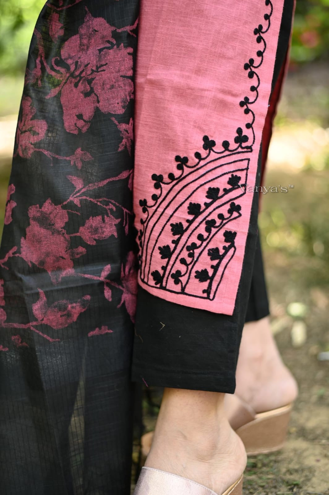 Pink south cotton Suit Set