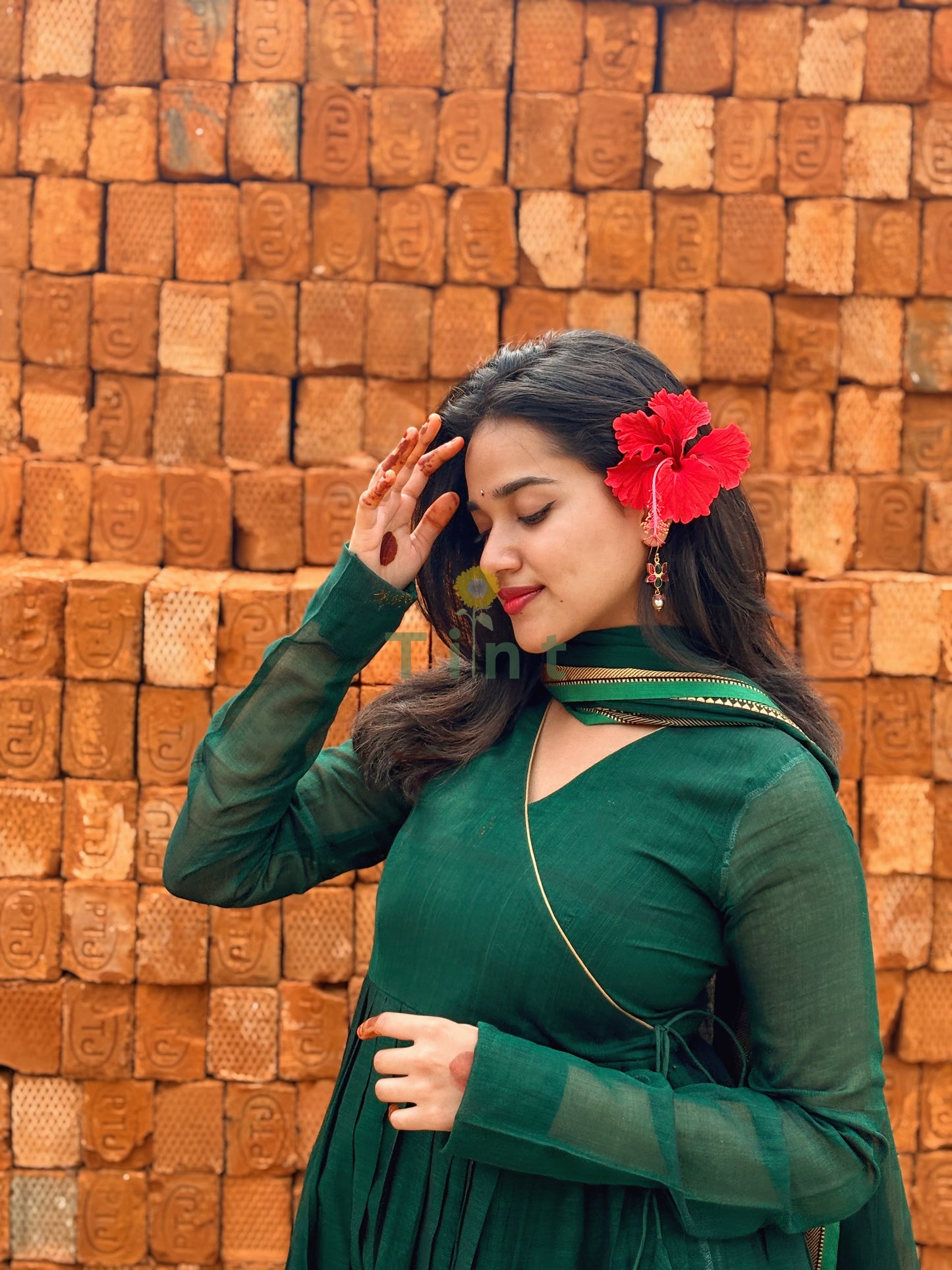 Jade Green cotton dress (Prebooking 20 days)