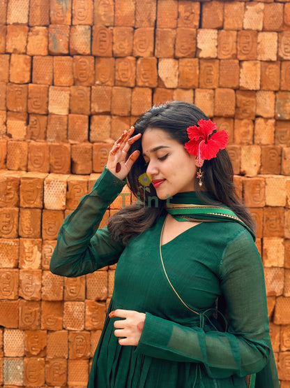 Jade Green cotton dress (Prebooking 20 days)