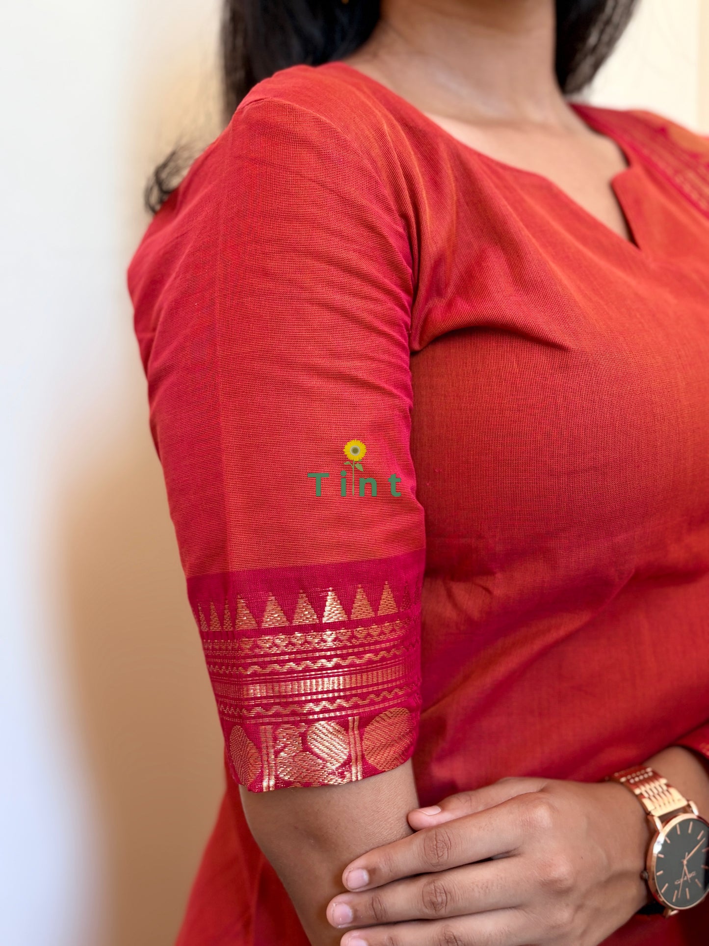 Pomegranate Pop Kanchi cotton kurta dupatta
