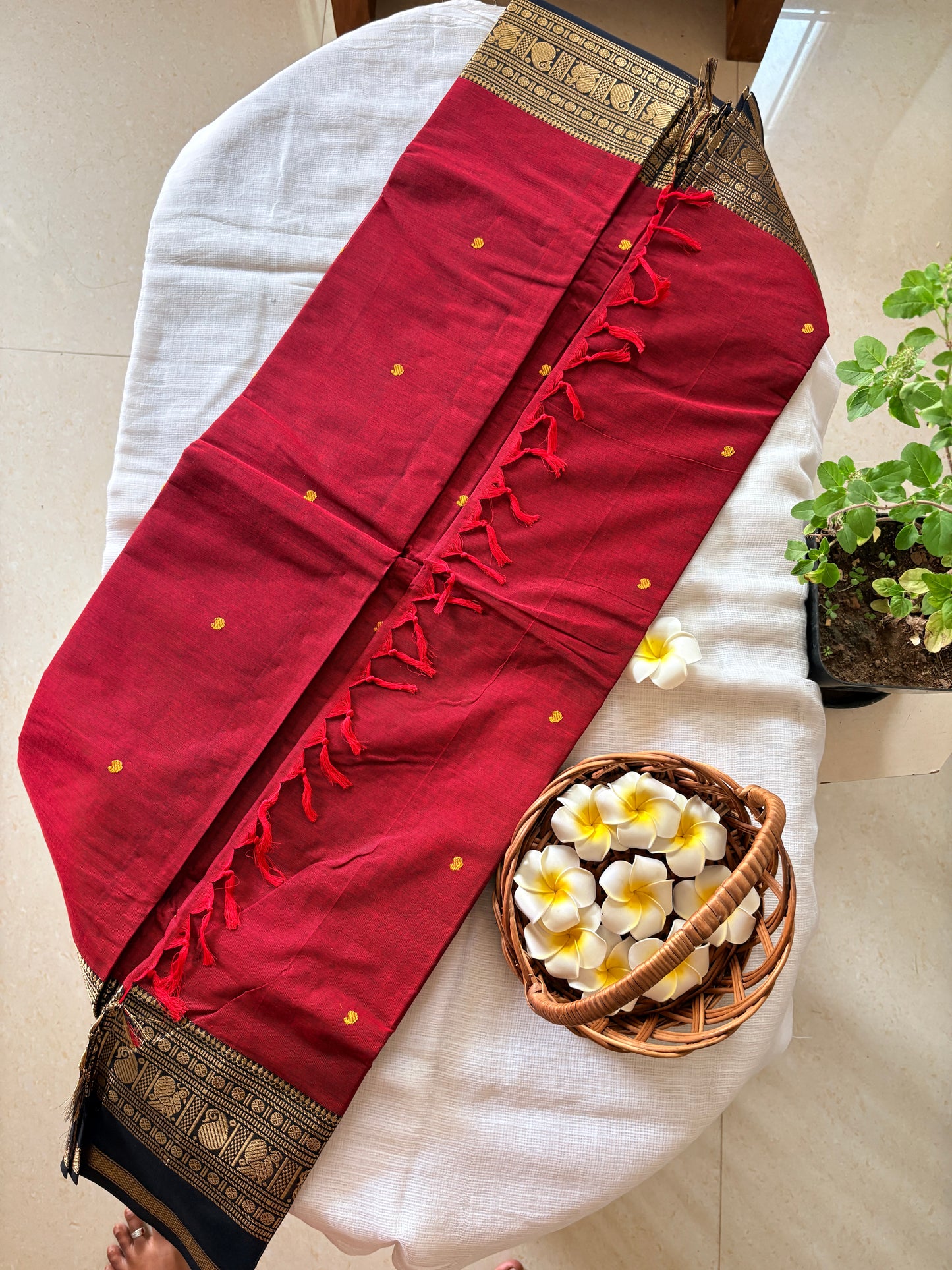 Black Cherry saree