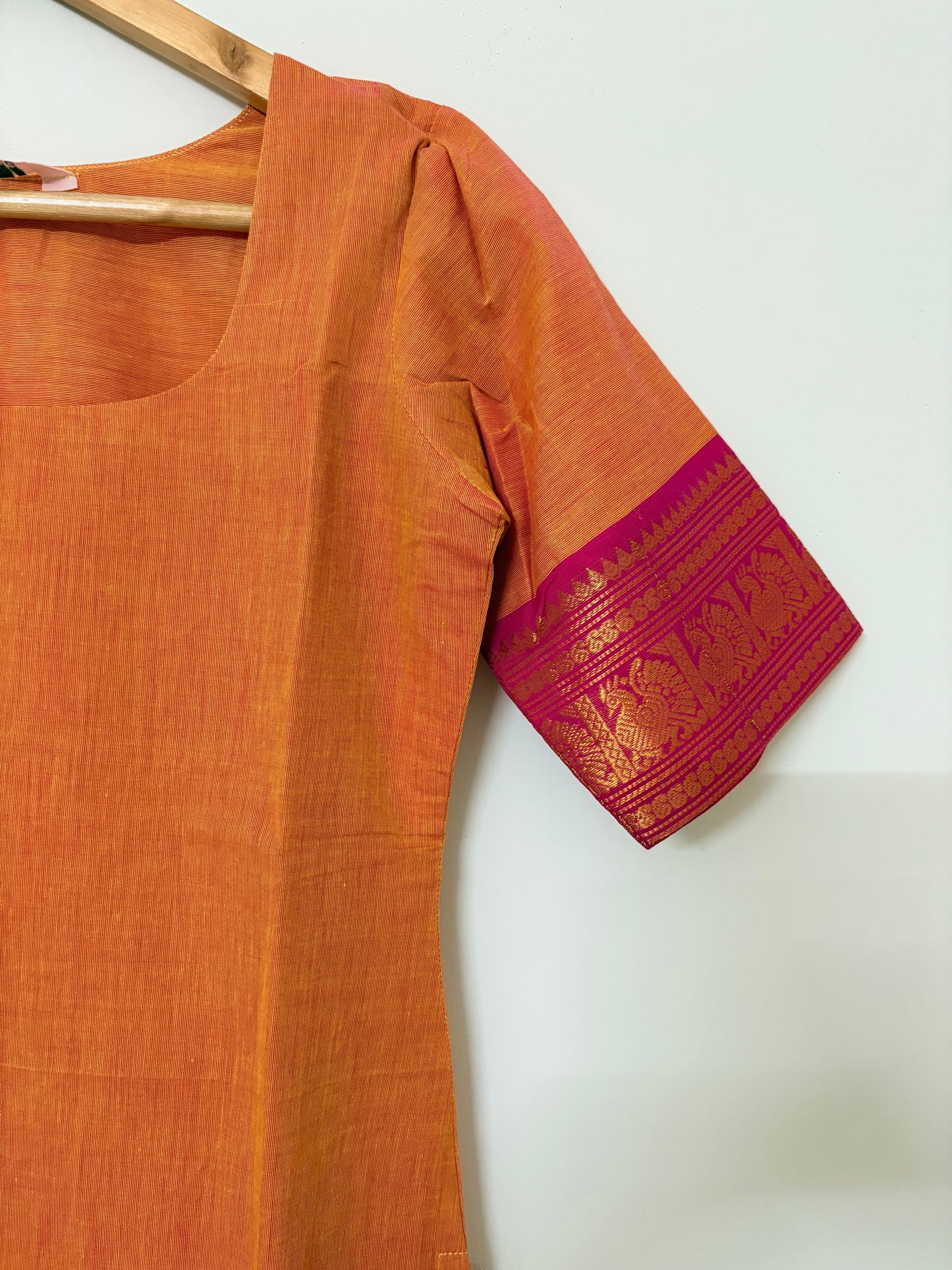 Turquoise blue Kanchi Cotton Kurta ( Size XS)