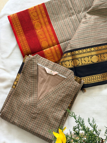 Water Lily Kanchi Cotton Kurta dupatta