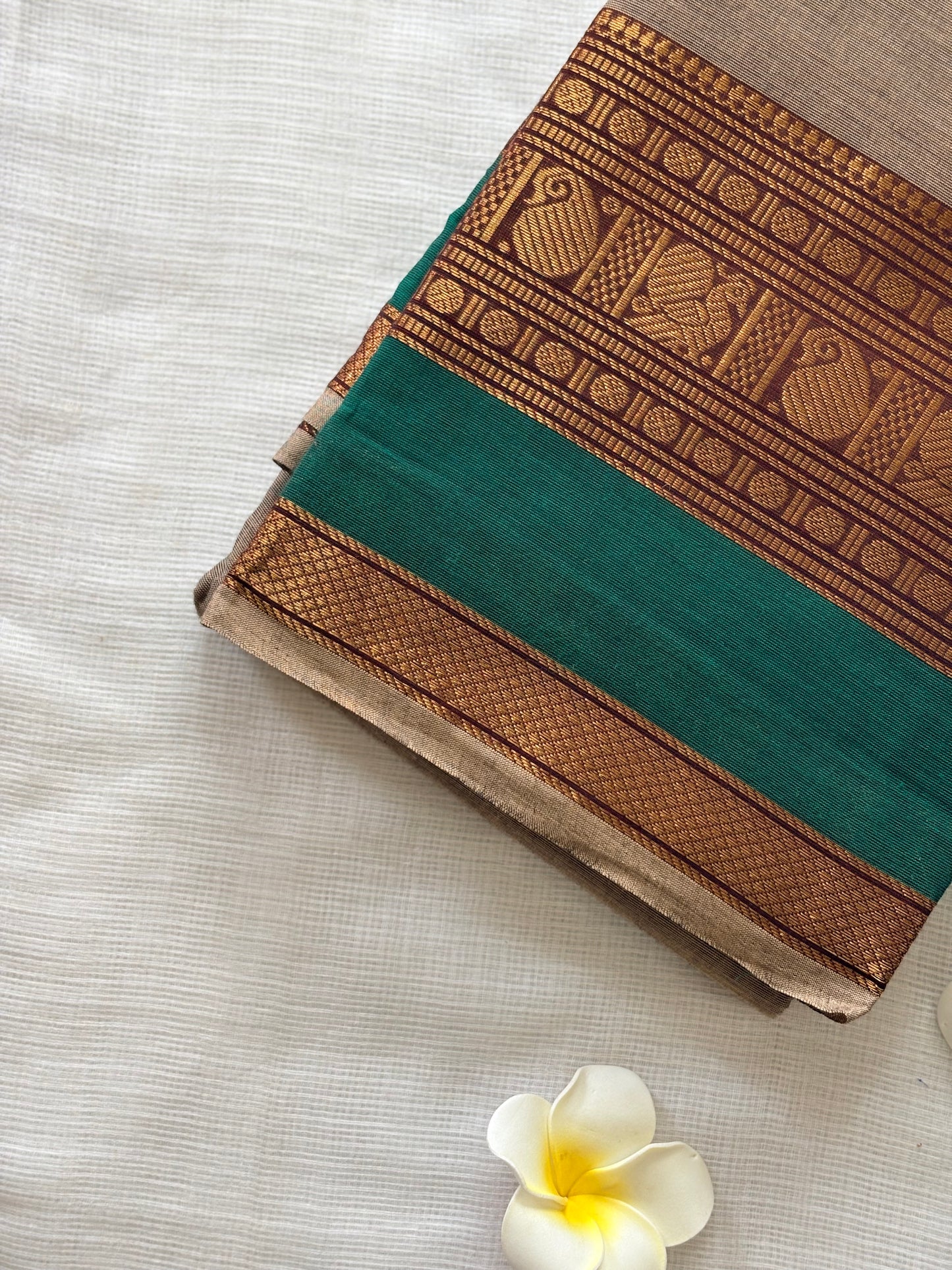 Grey Kanchi Cotton Saree