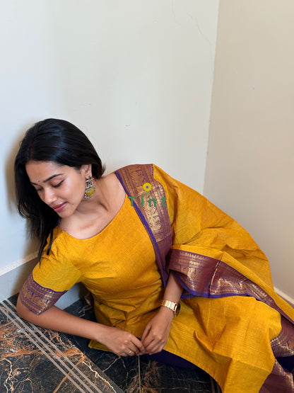 Mango Butter Kanchi Cotton kurta dupatta