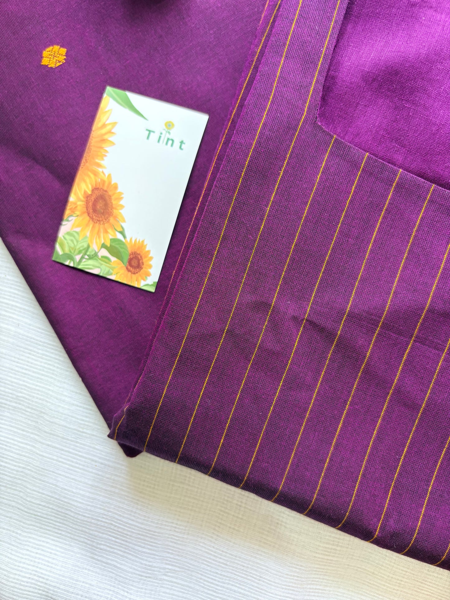 Sugarcane Purple Cotton Kurta dupatta