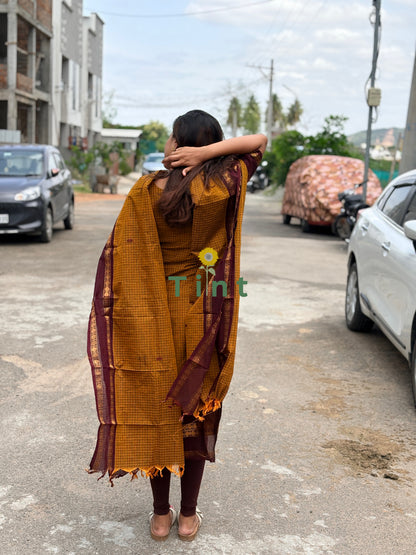 Mustard seeds Kurta dupatta