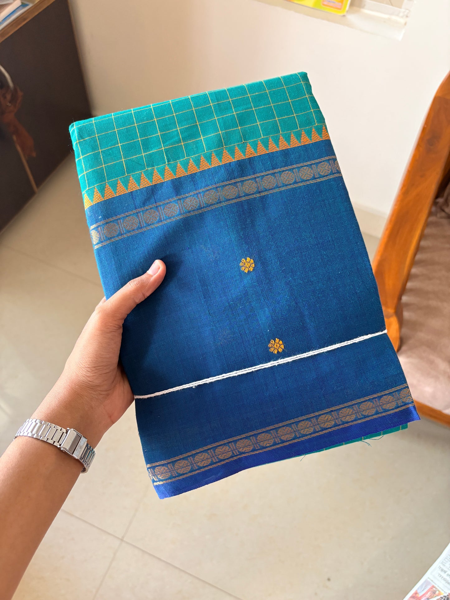 Blue Verandah  Kanchi Cotton Kurta dupatta