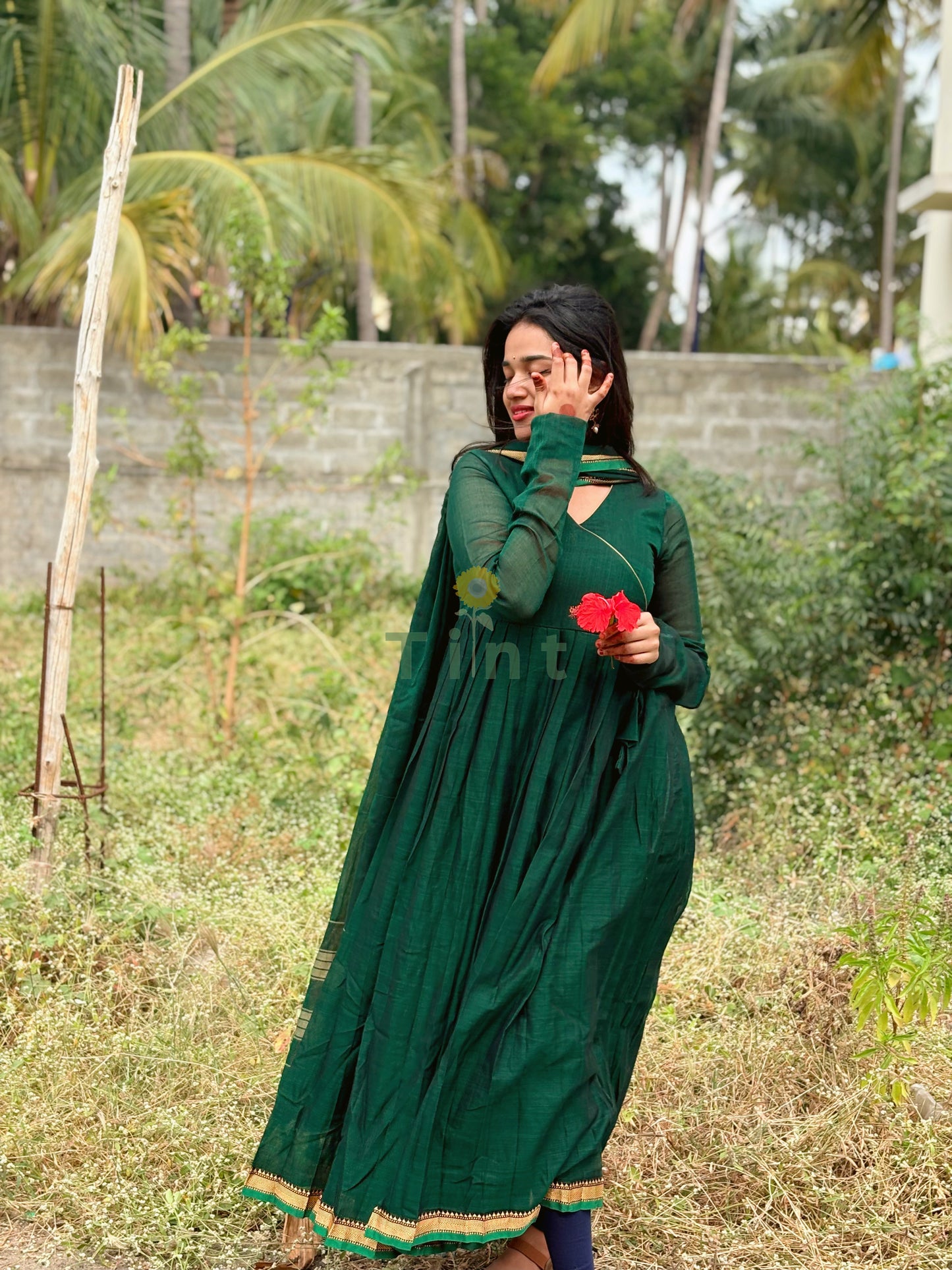 Jade Green cotton dress (Prebooking 20 days)