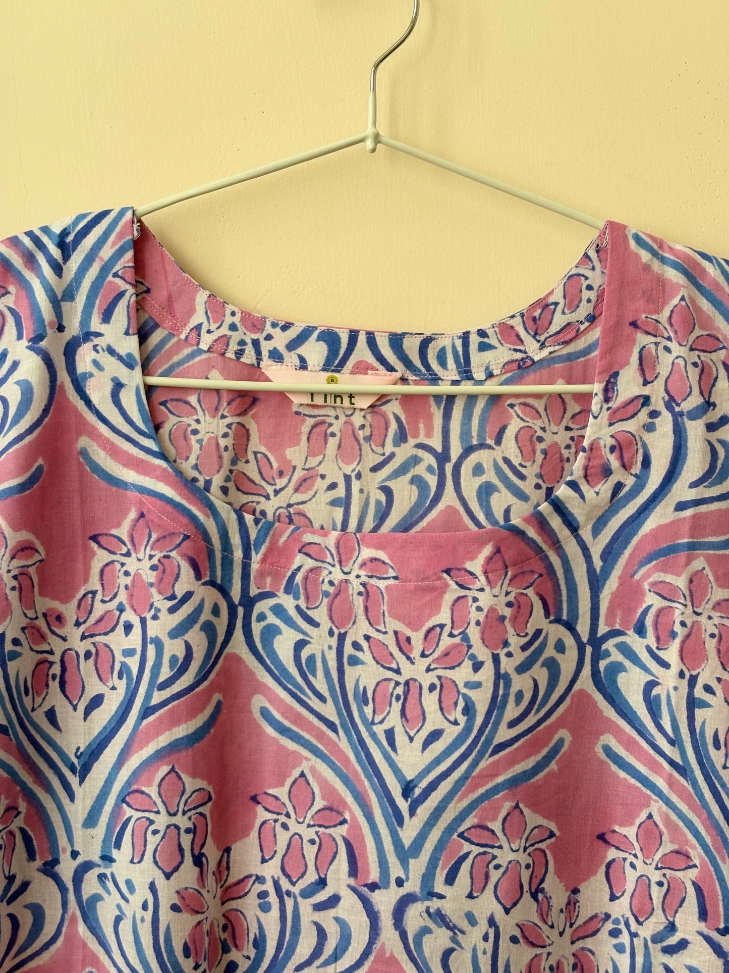 Pink Meadow Long Kurti