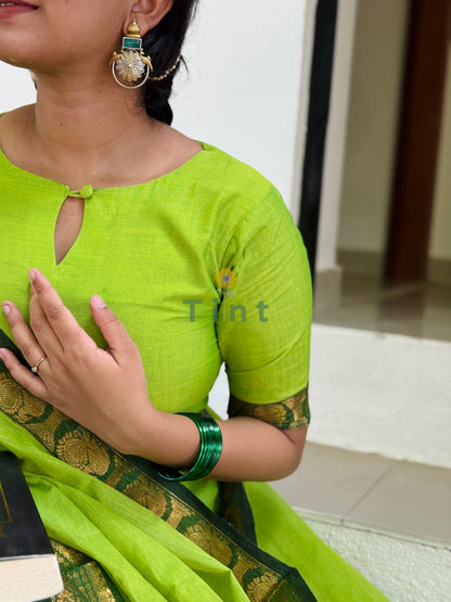 Kili – Green Kanchi Cotton Kurta dupatta