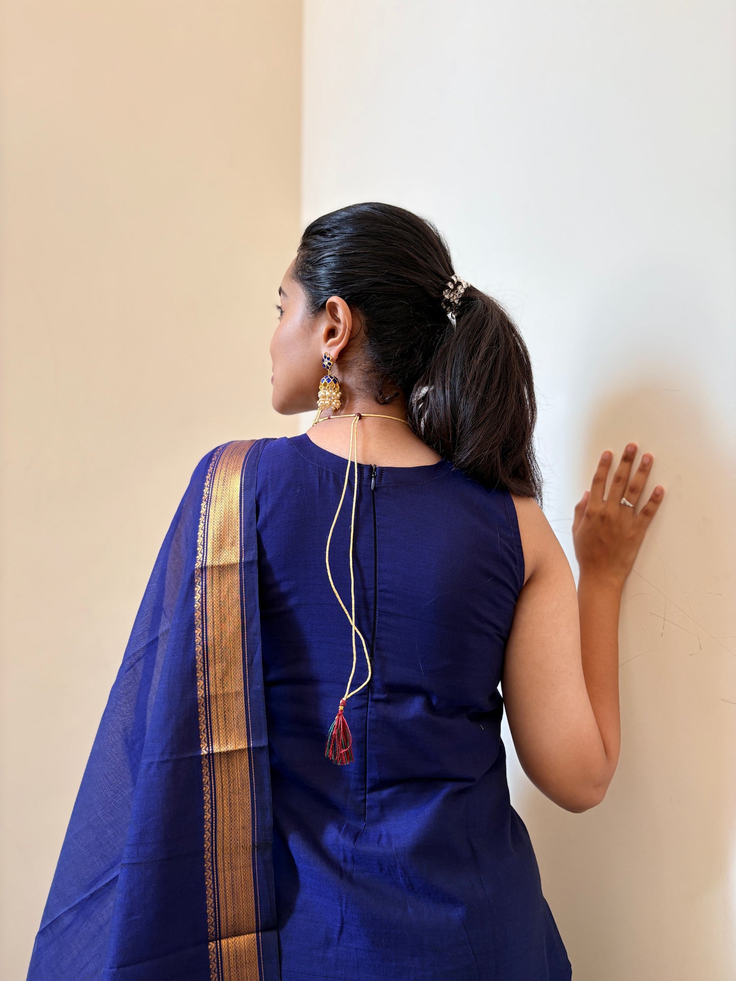 Neelam Kanchi cotton kurta dupatta