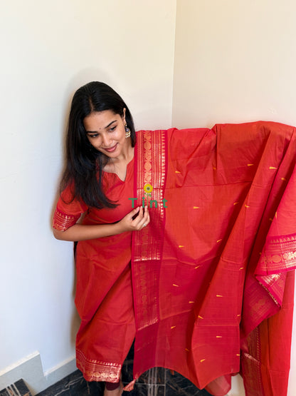 Pomegranate Pop Kanchi cotton kurta dupatta