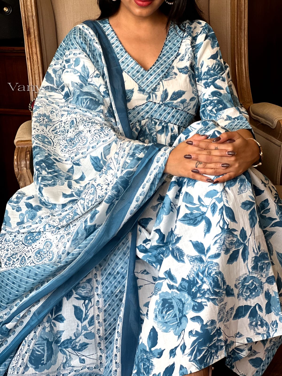 Sky blue Suit Set